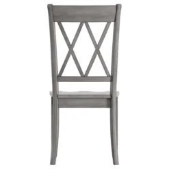 Set Of 2 South Hill X Back Dining Chair Antique Gray - Inspire Q -Inspire Q GUEST 5cab6c5a 652d 48fc 86d5 44cc02cc11ac