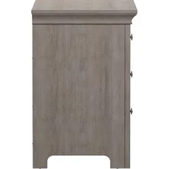 Cory 3 Drawer Wood Modular Storage Nightstand With Charging Station - Inspire Q -Inspire Q GUEST 5cd51e6c 996e 474d b158 5d254e682956