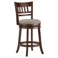 Wolcott Swivel 24" Counter Height Barstool - Charcoal Heather - Inspire Q -Inspire Q GUEST 5ff4844e e847 4e69 9fd4 e25f9d4e195e