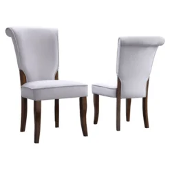 Set Of 2 Pershing Dining Chair Wood - Inspire Q -Inspire Q GUEST 6003fd8f 51ed 47f6 87f2 9d6589af2b2a
