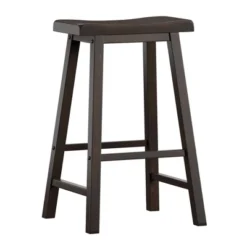 Set Of 2 29" Chimney Hill Saddle Barstools - Inspire Q -Inspire Q GUEST 62881e42 5807 4c58 b86c 94fa0d635ae5