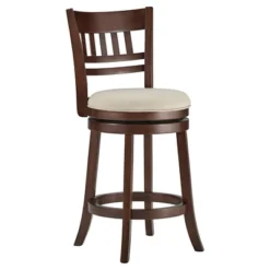 Wolcott Swivel 24" Counter Height Barstool - Charcoal Heather - Inspire Q -Inspire Q GUEST 65795996 3380 46e6 85fb f32ed13e7c4a