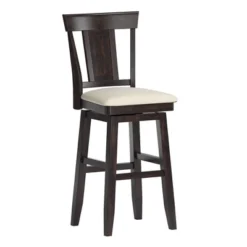 29" South Hill Panel Back Wood Swivel Height Barstool - Inspire Q -Inspire Q GUEST 65cd14b3 b74e 4109 9a69 64885857a551