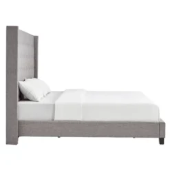 King 65" Madison Wingback High Headboard Bed Smoke - Inspire Q 8 King 65" Madison Wingback High Headboard Bed Smoke - Inspire Q -Inspire Q GUEST 665c762a 570d 400f a5cd 88ca34bcb003