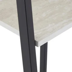 3pc Neveah Marble Ladder Desk And Bookcase Set Matte Black - Inspire Q -Inspire Q GUEST 67a9adac c92a 4233 bd90 e7b8a66f85c5