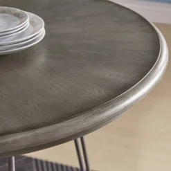 42" Nowell Round Counter Height Table Iron/Gray Finish - Inspire Q -Inspire Q GUEST 69c2730c 625f 4c03 8a22 97f3b31ef251