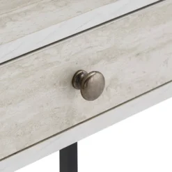 3pc Neveah Marble Ladder Desk And Bookcase Set Matte Black - Inspire Q -Inspire Q GUEST 69d42814 f97d 4d09 bccd b8203c9a7b7b