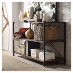 Webster Mixed TV Stand For TVs Up To 50" Brown - Inspire Q -Inspire Q GUEST 6ac04c1d 6b60 4f52 a6ca 18429cae4be8