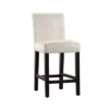 Set Of 2 24" Vermont Faux Leather Counter Height Barstool White - Inspire Q