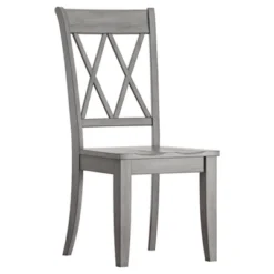 Set Of 2 South Hill X Back Dining Chair Antique Gray - Inspire Q