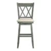 29" South Hill Double X Back Wood Swivel Height Barstool - Inspire Q -Inspire Q GUEST 6c30896b 61ce 4c19 8511 f66fecd637c9