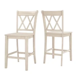2pk 24" South Hill Double X Back Counter Height Barstools - Inspire Q 21 2pk 24" South Hill Double X Back Counter Height Barstools - Inspire Q -Inspire Q GUEST 6d9b53d9 a857 4fae a81e b15441a4b920