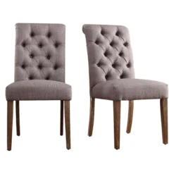 Set Of 2 Gramercy Button Tufted Dining Chair Wood - Inspire Q 19 Set Of 2 Gramercy Button Tufted Dining Chair Wood - Inspire Q -Inspire Q GUEST 6e679f0b 2844 47fb b2d7 1b6f4349cce2