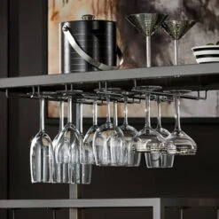 Estelle Step Tier Metal And Glass Bar Cart - Inspire Q -Inspire Q GUEST 6ef8114e ac06 4421 89e8 3b6aada8b48c