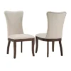 Set Of 2 Airelle Nailhead Trim Upholstered Wingback Dining Chairs Beige - Inspire Q 2 Set Of 2 Airelle Nailhead Trim Upholstered Wingback Dining Chairs Beige - Inspire Q -Inspire Q GUEST 736d839f f9a6 47b9 bb82 42d43945b50b