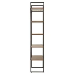 Nathyn 5 Shelf X Back Metal Post Bookshelf - Inspire Q 9 Nathyn 5 Shelf X Back Metal Post Bookshelf - Inspire Q -Inspire Q GUEST 75a85746 83a2 452e a4b0 964304da3e36