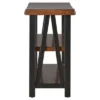 Hartwell Living Edge Rustic Industrial Console Table - Brown - Inspire Q