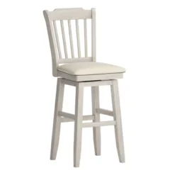 29" South Hill Slat Back Wood Swivel Height Barstool - Inspire Q -Inspire Q GUEST 7873ddb2 cb68 4b40 b257 6bd56175d339