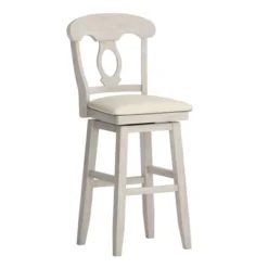 29" South Hill Napoleon Back Wood Swivel Height Barstool - Inspire Q -Inspire Q GUEST 7b1faa58 ee6c 4380 bdb0 87b7811bcd1e