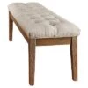 Beechhurst Button Tufted Bench Wood - Inspire Q 1 Beechhurst Button Tufted Bench Wood - Inspire Q -Inspire Q GUEST 7f0317f7 3e23 4c23 845f 4c4647858c50