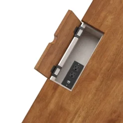 Ivalyn 1 Drawer Desk With Charging Station Antique White - Inspire Q -Inspire Q GUEST 7f0eed0d 546b 41a0 ab86 c155dd1edae3