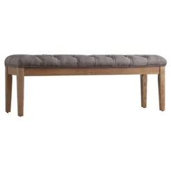 Beechhurst Button Tufted Bench Wood - Inspire Q 16 Beechhurst Button Tufted Bench Wood - Inspire Q -Inspire Q GUEST 80958c92 9946 415d b0e8 8d1ffdf0324d