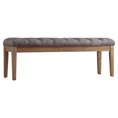 Beechhurst Button Tufted Bench Wood - Inspire Q 9 Beechhurst Button Tufted Bench Wood - Inspire Q - Image 8