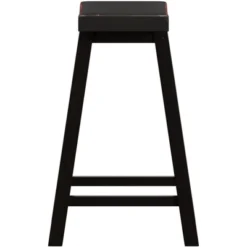 Set Of 2 24" Watkins Saddle Seat Backless Counter Height Barstools - Inspire Q 16 Set Of 2 24" Watkins Saddle Seat Backless Counter Height Barstools - Inspire Q -Inspire Q GUEST 809a6b54 f897 4d0b a485 9888d8d6d409