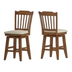 24" South Hill Spindle Back Swivel Counter Height Chair - Inspire Q -Inspire Q GUEST 8223de06 492f 4a99 ace2 0be1f7813c61