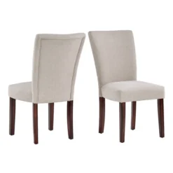 Set Of 2 Quinby Upholstered Parson Dining Chairs - Inspire Q -Inspire Q GUEST 83a15a07 7634 4dae bf44 3192dda872de