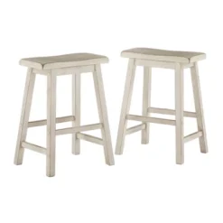 Set Of 2 24" Chimney Hill Saddle Counter Height Barstool - Inspire Q 17 Set Of 2 24" Chimney Hill Saddle Counter Height Barstool - Inspire Q -Inspire Q GUEST 83f74d04 e0d8 4f96 80e4 7f98699a6e91
