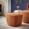 Schroeder Orange Fabric Ottoman Orange - Inspire Q -Inspire Q GUEST 84a6be5b 9046 47d2 841a a258a77b6bb7