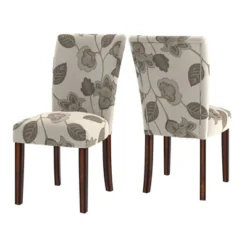 Set Of 2 Reeves Print Parsons Dining Side Chairs Damask - Inspire Q -Inspire Q GUEST 877bc18f ec96 4bba 9190 a44a220d9dbd