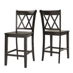 2pk 24" South Hill Double X Back Counter Height Barstools - Inspire Q 22 2pk 24" South Hill Double X Back Counter Height Barstools - Inspire Q -Inspire Q GUEST 8b4b73f1 1b99 4a2a b87b fc25e784c365