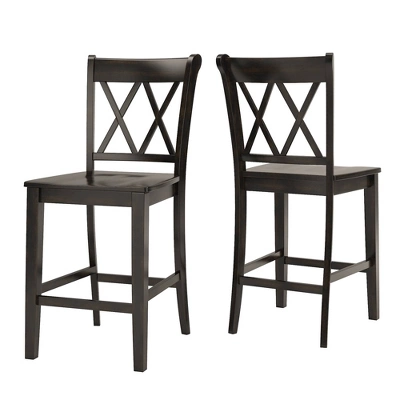 2pk 24" South Hill Double X Back Counter Height Barstools - Inspire Q 12 2pk 24" South Hill Double X Back Counter Height Barstools - Inspire Q - Image 10