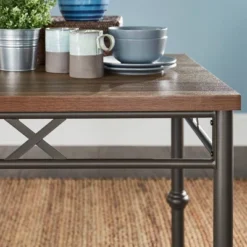 5pc Keegan Dining Set Brown - Inspire Q -Inspire Q GUEST 8b5800ab bb82 4ca8 b2c5 1fbff2ef3d4e