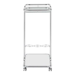 Ripley Chrome Finish Bar Cart Silver - Inspire Q 11 Ripley Chrome Finish Bar Cart Silver - Inspire Q -Inspire Q GUEST 8bc8668f e012 43d9 81d6 ddf214fb5013