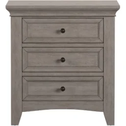 Cory 3 Drawer Wood Modular Storage Nightstand With Charging Station - Inspire Q -Inspire Q GUEST 93b6391a b61d 4af8 9028 2fef6b9c323c