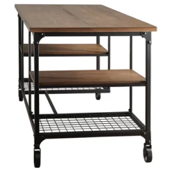 Merida Mixed Media Writing Desk Black - Inspire Q -Inspire Q GUEST 94b1500f 50a1 492d a71c 6627e9dbe000