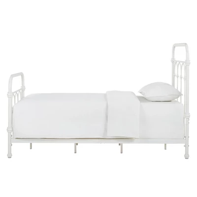 Twin Caledonia Metal Bed Antique White - Inspire Q 4 Twin Caledonia Metal Bed Antique White - Inspire Q - Image 2