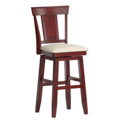 29" South Hill Panel Back Wood Swivel Height Barstool - Inspire Q -Inspire Q GUEST 96bc3cc0 ef1c 4db6 9687 a6b46e92072f