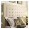 Hudson Button Tufted Headboard King Oatmeal - Inspire Q -Inspire Q GUEST 982da669 c1aa 4856 82bf 1a968b39b740 1