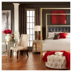 Set Of 2 Harlow Wingback Dining Chair With Nailheads Oatmeal - Inspire Q -Inspire Q GUEST 9c8ae87a e7e8 4099 ab14 eea2777fda2a