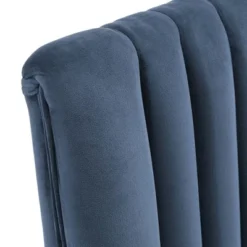 Set Of 2 Pruett Velvet Channel Back Dining Chairs - Inspire Q -Inspire Q GUEST 9f6fc8f1 18ba 4ecb ba5b 14ad503abd99