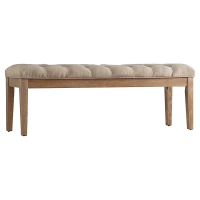 Beechhurst Button Tufted Bench Wood - Inspire Q 8 Beechhurst Button Tufted Bench Wood - Inspire Q - Image 7