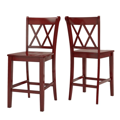 2pk 24" South Hill Double X Back Counter Height Barstools - Inspire Q 10 2pk 24" South Hill Double X Back Counter Height Barstools - Inspire Q - Image 8