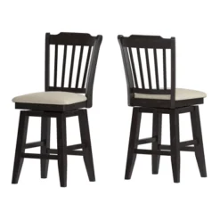 24" South Hill Spindle Back Swivel Counter Height Chair - Inspire Q -Inspire Q GUEST a9e53775 8101 4e2e b579 bc794f08e4d0