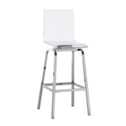 Alta Modern 29" Barstools (Set Of Two) Chrome - Inspire Q -Inspire Q GUEST a9eb2ea8 24e8 4895 ade1 b1c4b0eff8d5