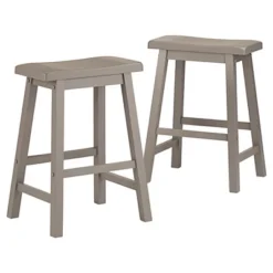 Set Of 2 24" Vinton Counter Height Barstools Wood - Inspire Q -Inspire Q GUEST b117fa32 6079 438a b21f cf4609e0713d