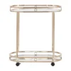 Bartram Oval Bar Cart Champagne Gold - Inspire Q 2 Bartram Oval Bar Cart Champagne Gold - Inspire Q -Inspire Q GUEST b1dd0f3c 7114 4b40 b3c3 2561f74456e8